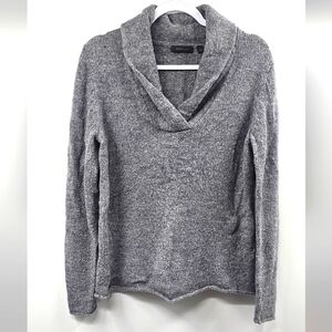 Amber Sun Gray Wool Mohair Blend Sweater Size Large